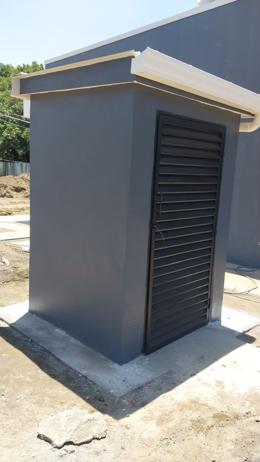 Construcción de Caseta para Productos del Aire en gasolinera Puma Diriamba